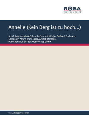 cover image of Annelie (Kein Berg ist zu hoch...)
